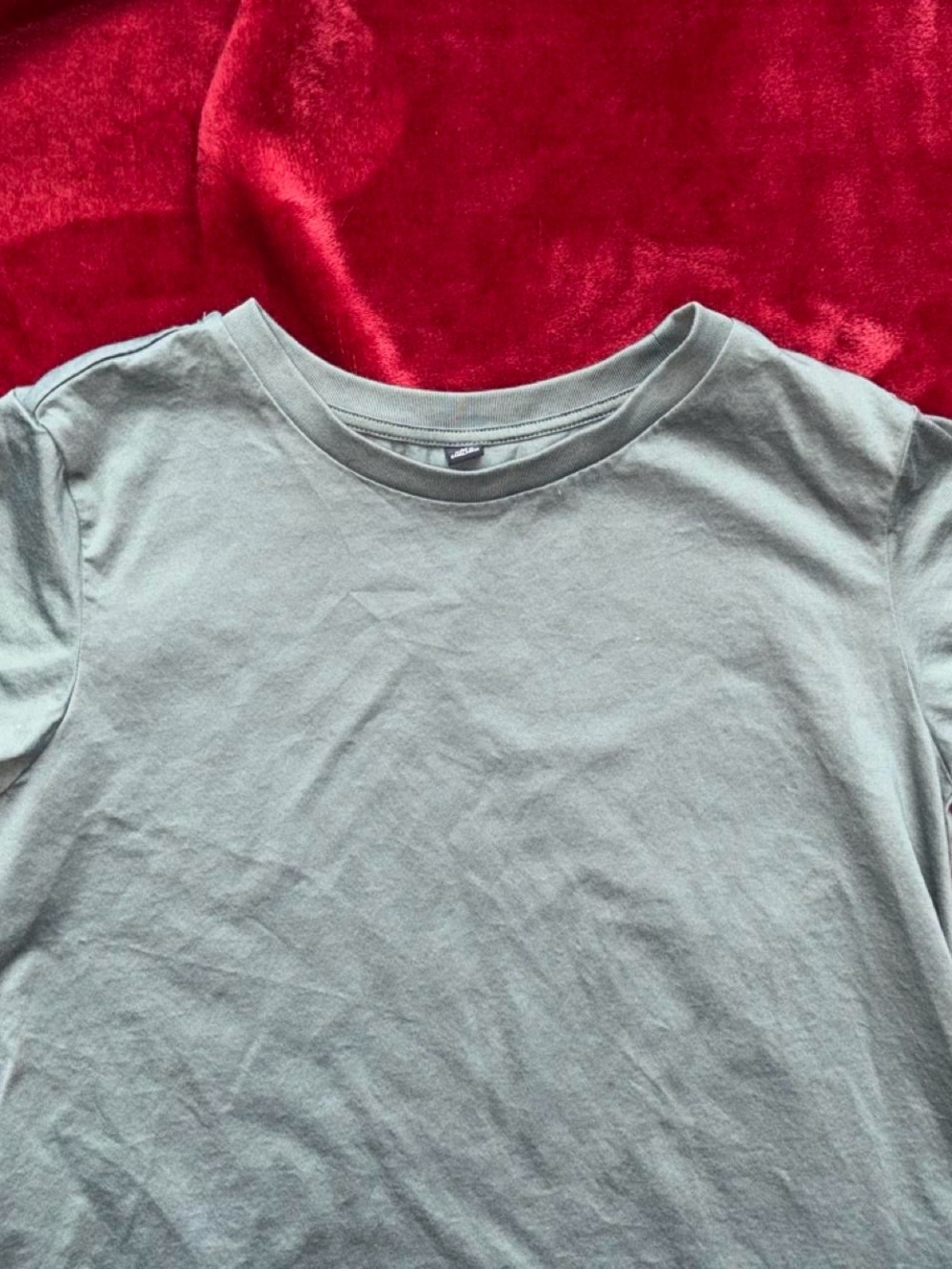 Uniqlo Women's A-Line Short Sleeve Tunic - Sage Green - Picture 4 of 5